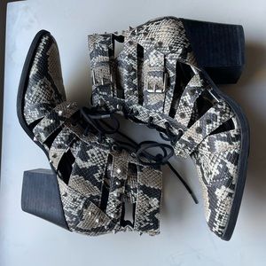 Sam Edelman Elena Snake Cutout Studded Boot